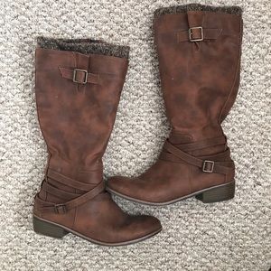 Brown Cuff Boots